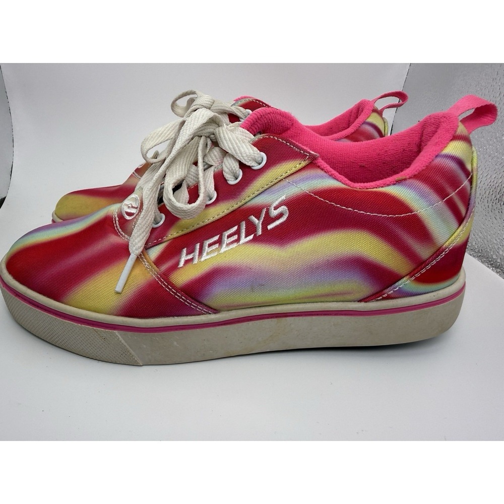 Heelys Rainbow Tie Dye Skate Shoes Youth 5 Women's 6 Roller Sneaker